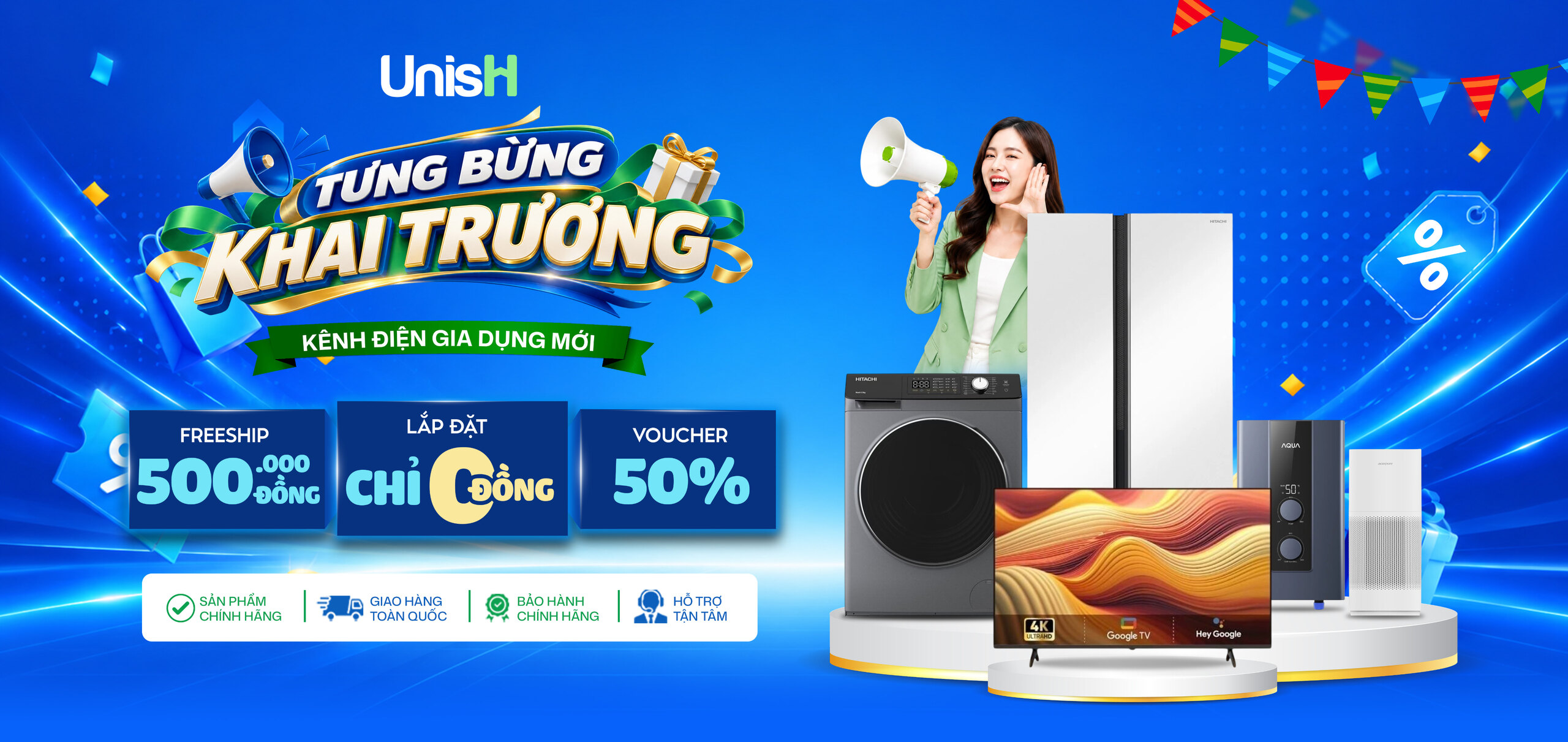 Tưng bừng khai trương Unish